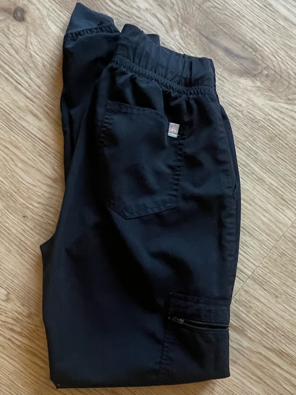 Scrubstar Black Elastic Waist Jogger Scrub Pants